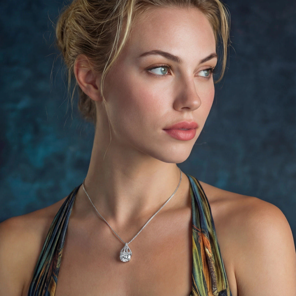 Tårform Brillans Halsband