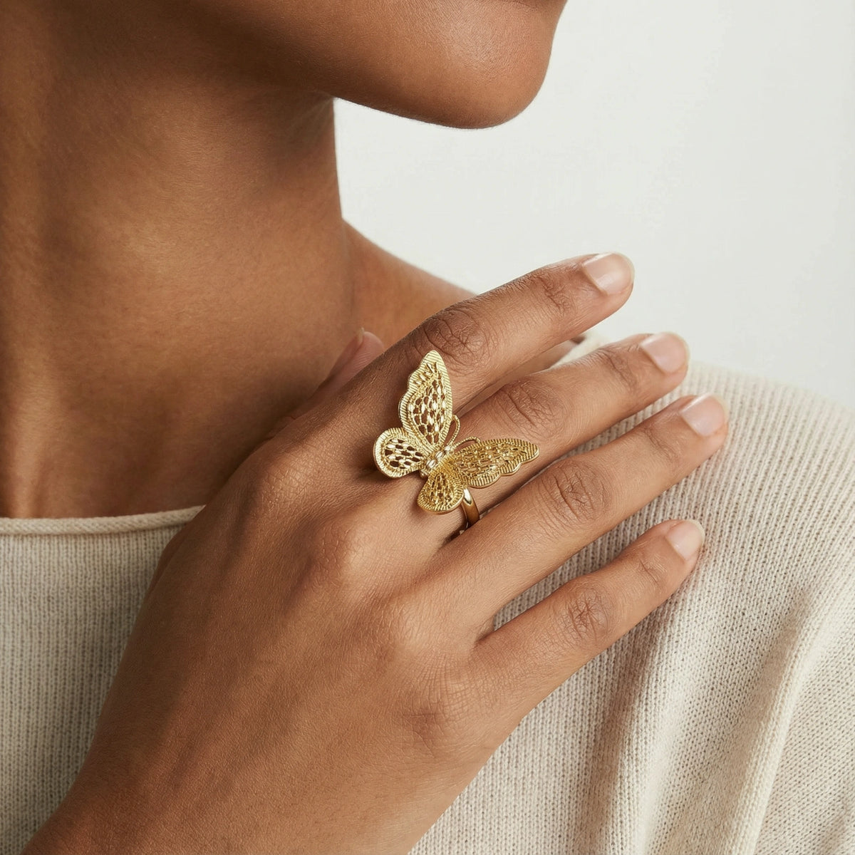 Fjäril Drömmar Ring