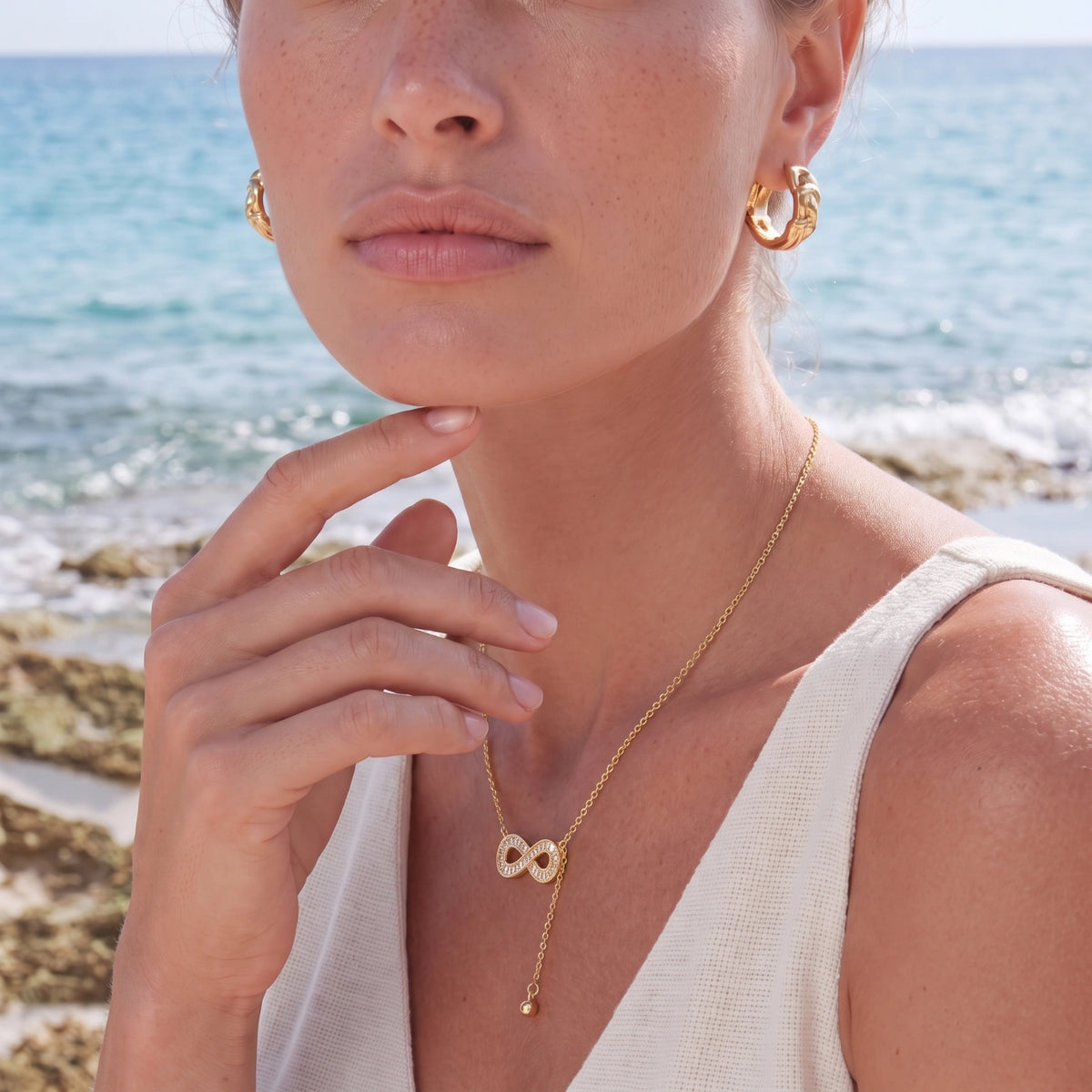 Infinity Glitter Halsband